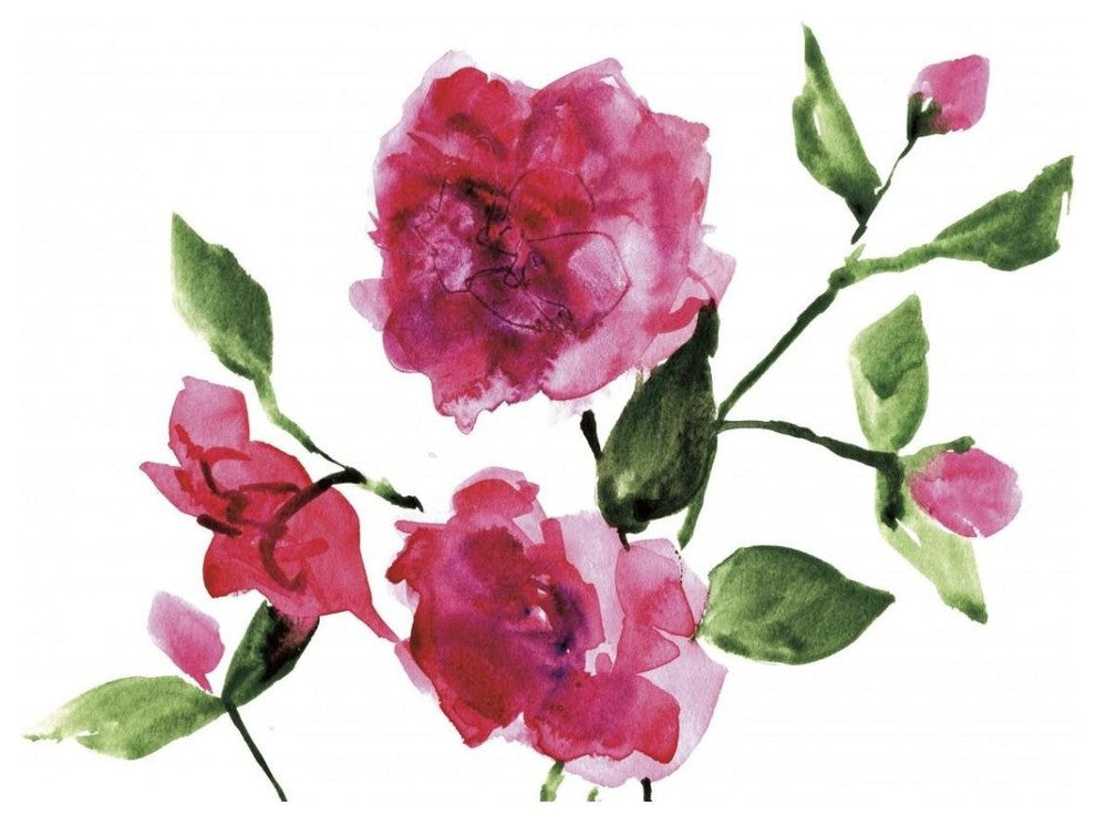 "Bright Roses" Digital Paper Print by Anne Tavoletti, 18"x14"