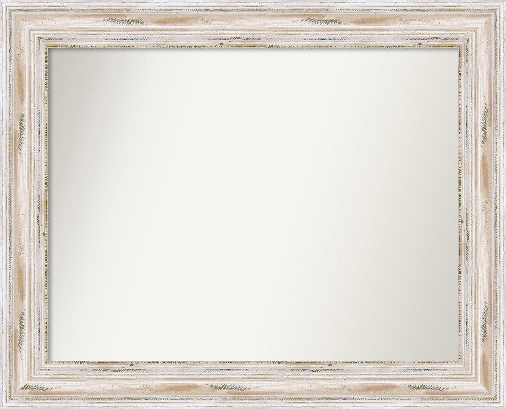 Wall Mirror Choose your Custom Size, Alexandria White Wash