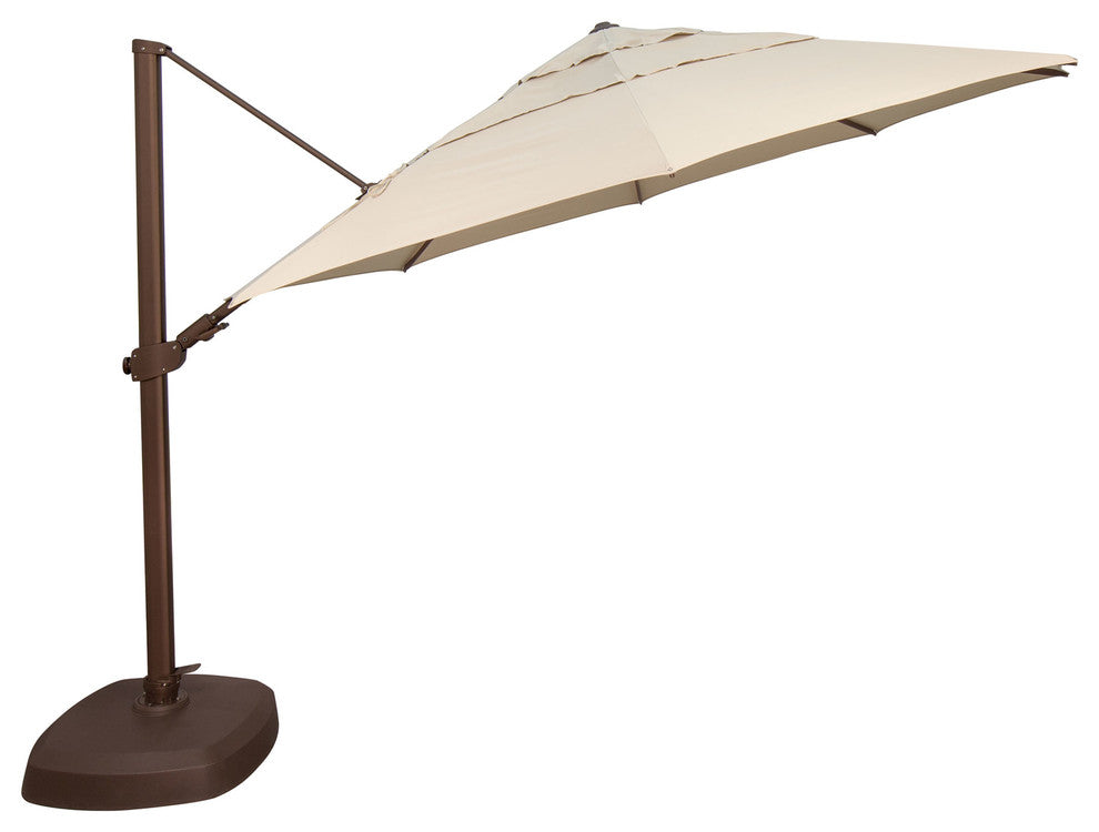 Fiji 11.5'' Octagon Cantilever Umbrella, Beige, Solefin Fabric