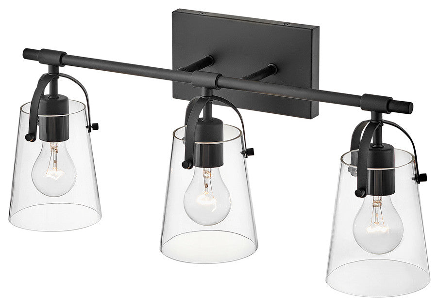 Hinkley Foster Medium Three Light Vanity, Black