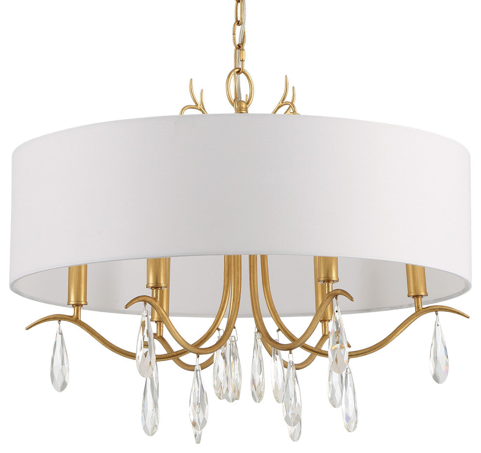 Rollins 6-Light Antique Gold Chandelier