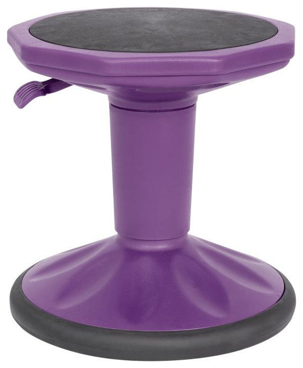 Carter Adjustable Height Kids Flexible Stool 14" 18" Seat Height, Purple
