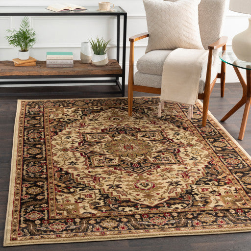 Surya Riley RLY-5038 7'10"x10'10" Rug, Brown/Olive/Camel/Butter/Wheat/Burgundy