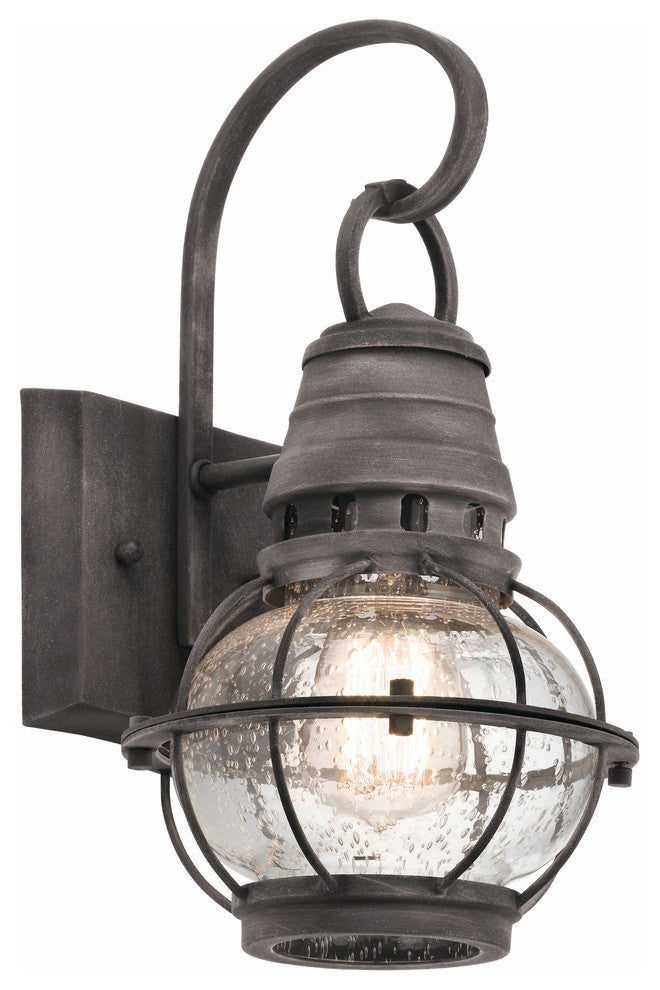 Kichler Bridge Point One Light Outdoor Wall Mount 49627WZC