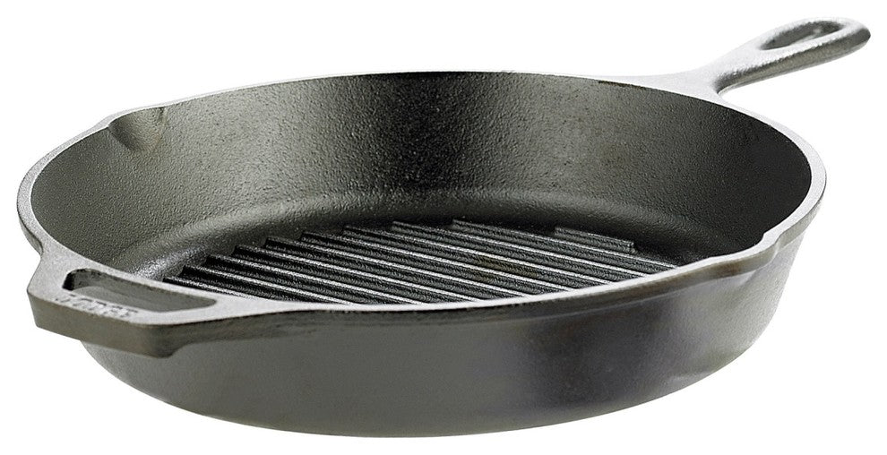Lodge Cast Iron Round Grill Pan, 10-1/4 "