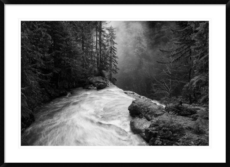"Over The Falls" Framed Digital Print by James K. Papp, 44x32"