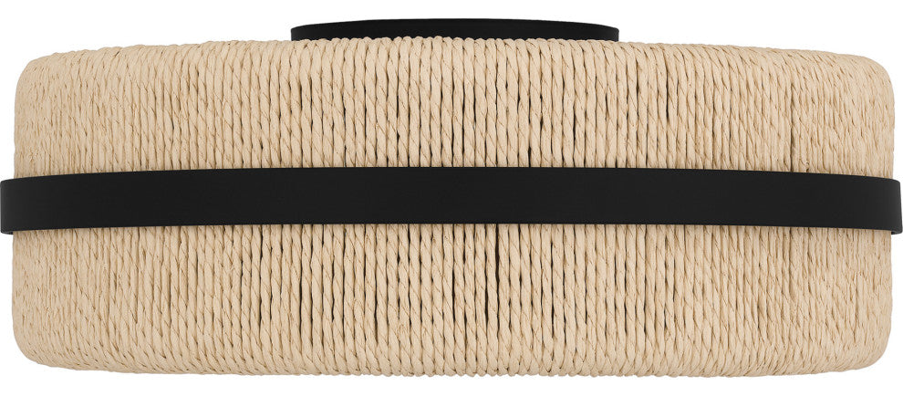 Quoizel QFL6220 Maeve 2 Light 14"W Flush Mount Drum Ceiling - Matte Black