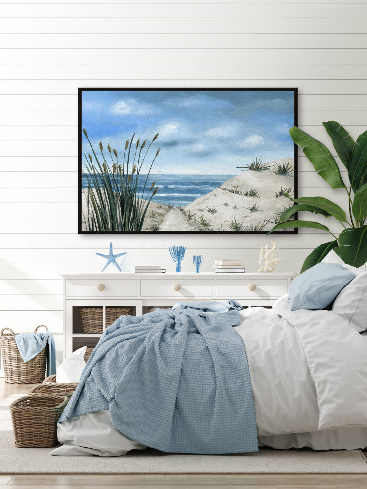 "Lost Somewhere" Floater Framed Painting Print on Canvas, 45x30