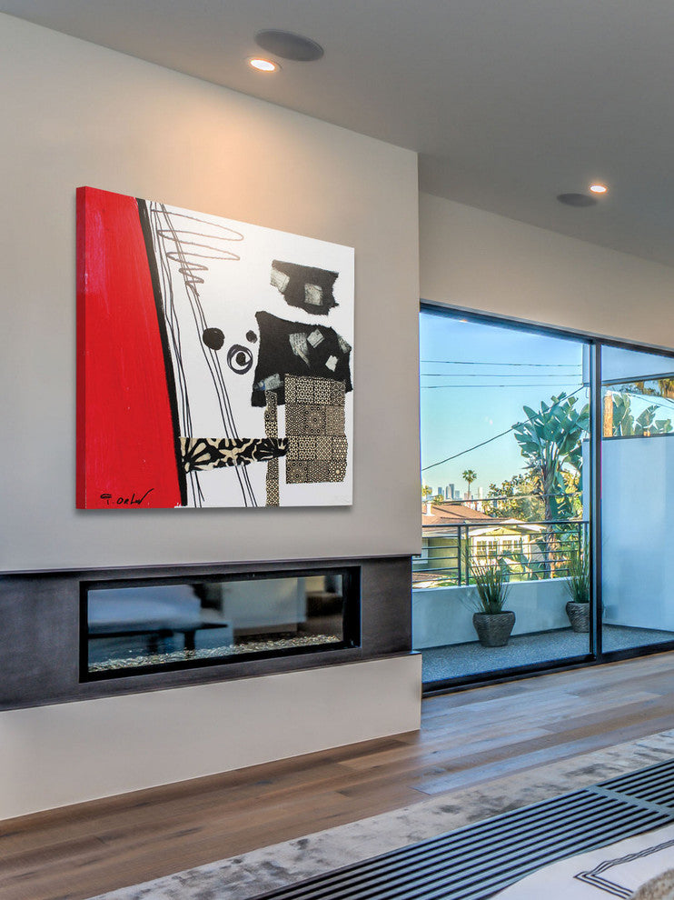 "Touch of Modern VII" Painting Print on Canvas by Irena Orlov