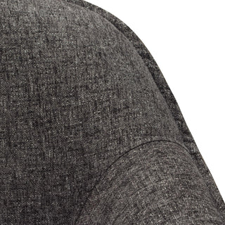 Status Accent Chair in Grey Fabric with Metal Leg