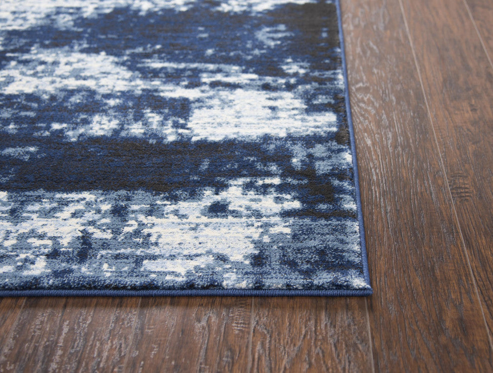 Rizzy Home PN6988 Panache Area Rug 6'7"x9'6" Blue/Ivory