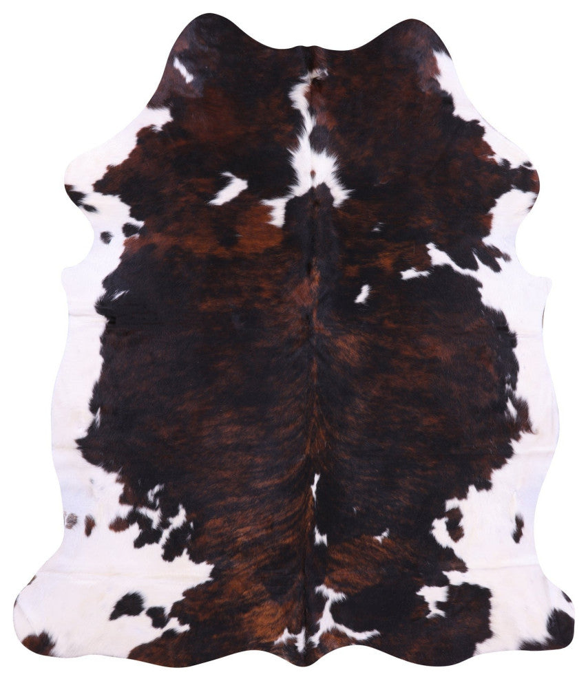 6' 8" X 5' 9" Brindle Natural Cowhide Rug C2223