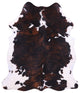 6' 8" X 5' 9" Brindle Natural Cowhide Rug C2223