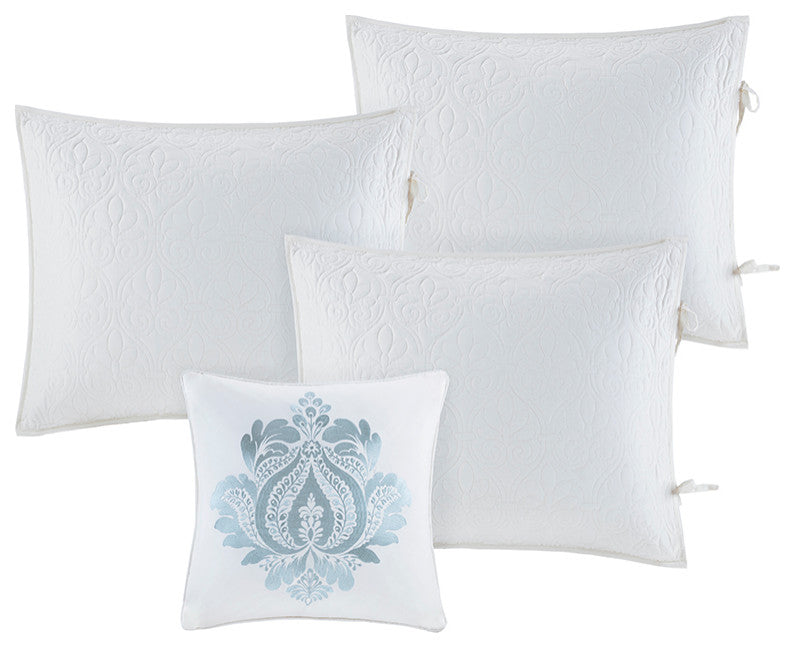 Madison Park Quebec 6 Piece Reversible Daybed Cover Set, White