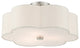 Brushed Nickel French Country, Floral, Transitional, Semi Flush