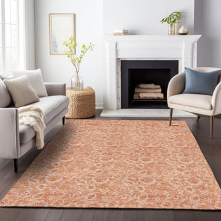 Premium Machine Washable Mayfield AMF662 Salmon 9' x 12' Rug