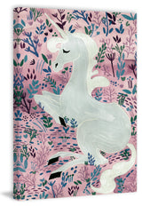 "Silky White" Painting Print on Wrapped Canvas, 30"x45"