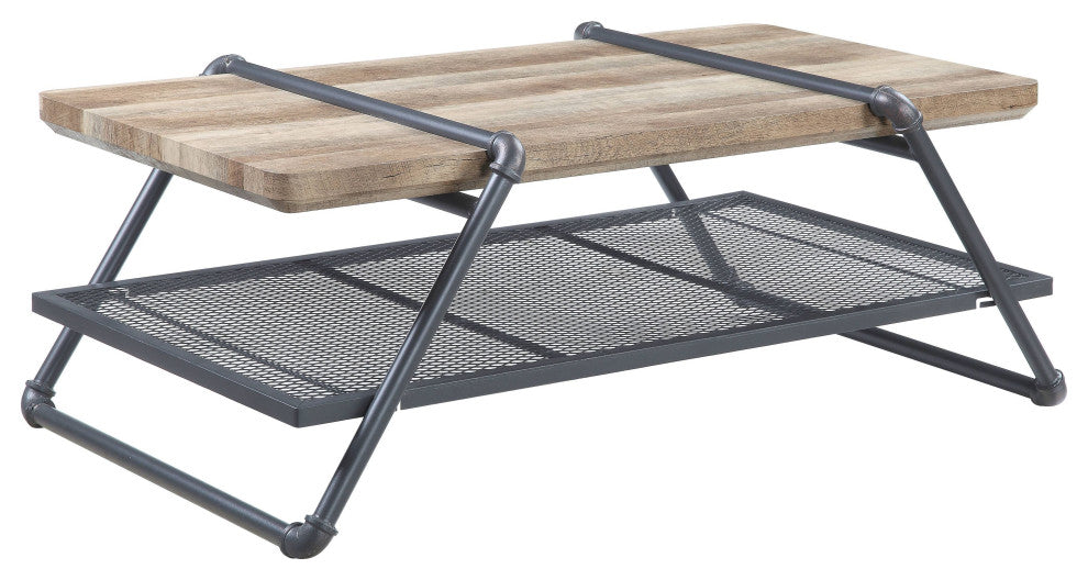 Brantley Coffee Table, Oak and Sandy Gray Finish