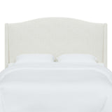 Camelback Wingback Headboard, Milano Snow, Full