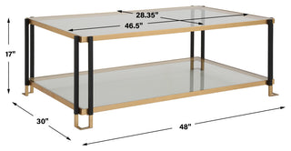 Uttermost Kentmore Glass Coffee Table