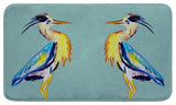 Vertical Blue Heron Bath Mat 18x30