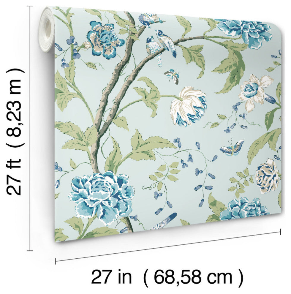 Teahouse Floral Wallpaper