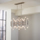 Meurice Rectangle Chandelier, Polished Nickel