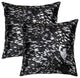 Natural Home Decor Torino Scotland Cowhide Pillow, 2-Piece