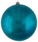 10" Sea Blue Shiny Ball Uv Drilled Cap