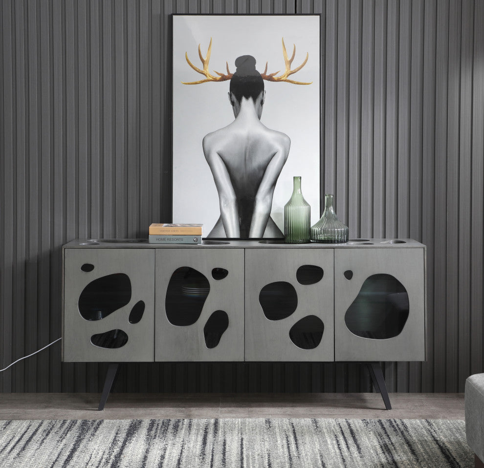 Modrest Amenia Gray Buffet
