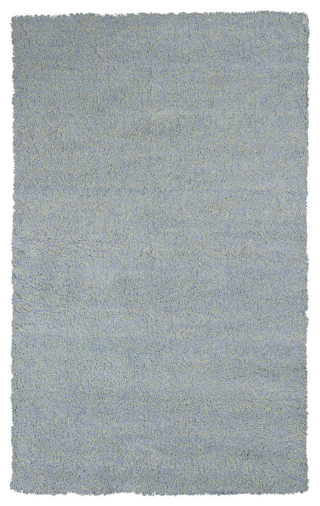 HomeRoots 8'x10' Blue Heather Hand Woven Indoor Shag Area Rug