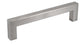 Constructor Lots Square Bar Cabinet Handle, Brushed Nickel Stainless, 12mm, 5" L