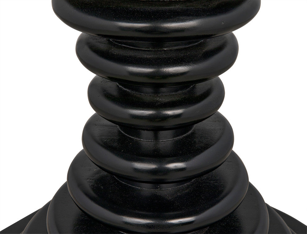 Scheiben Side Table, Hand Rubbed Black