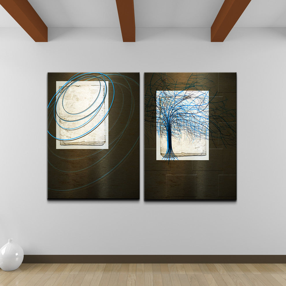 Oversized Abstract 2-Piece Canvas Wall Art