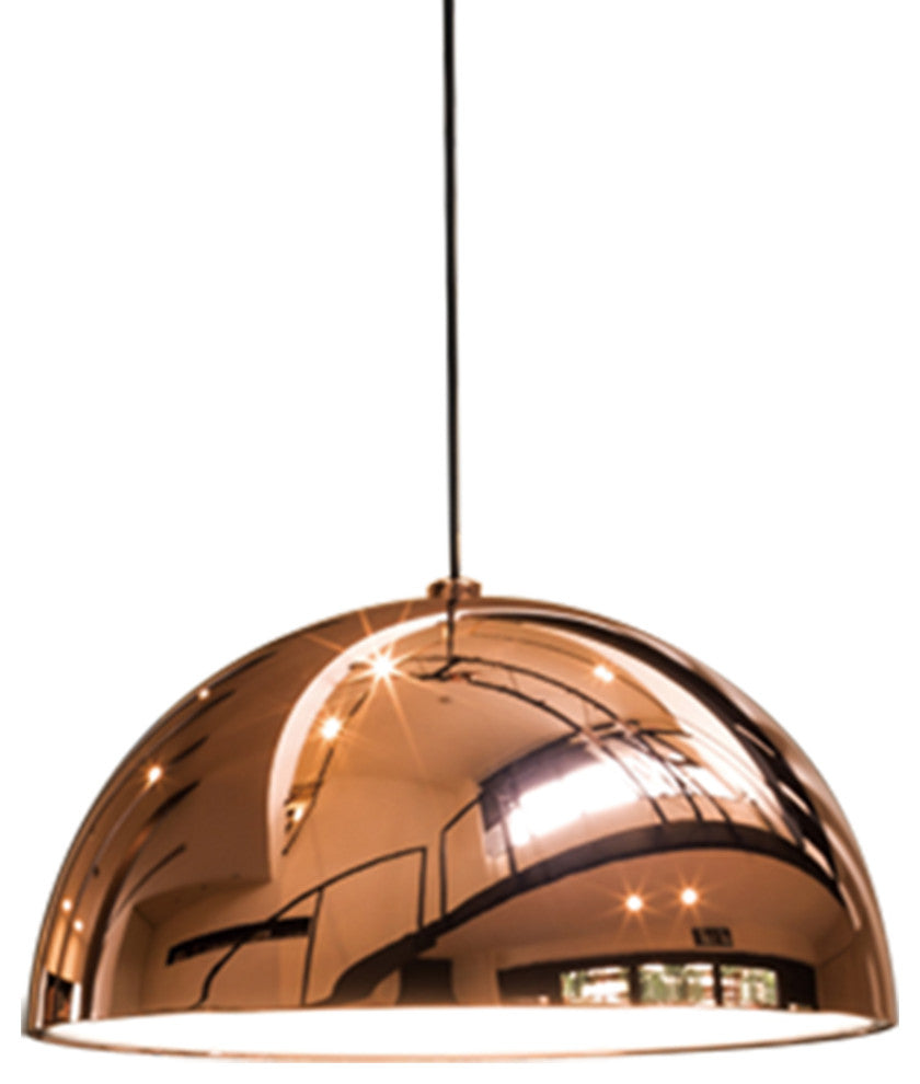 Large Dome Pendant, Copper