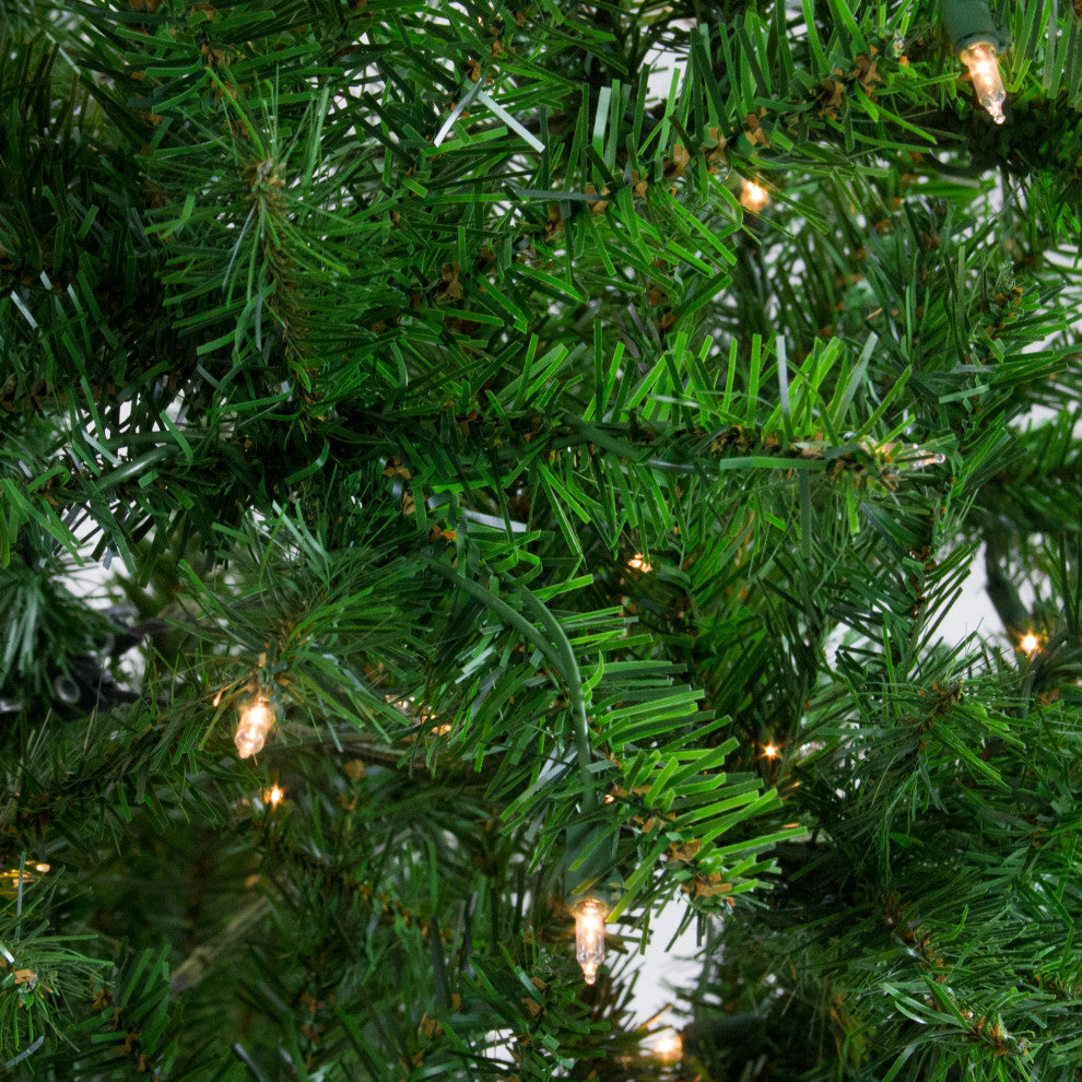 7' Pre-Lit Vail Spruce Medium Artificial Christmas Tree Clear Lights