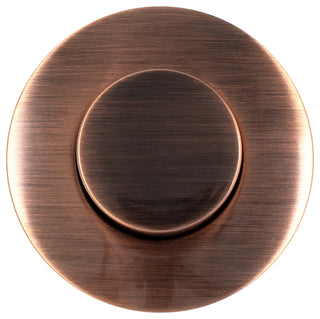 Replacement Raised Button Disposal Air Switch Trim, Antique Copper