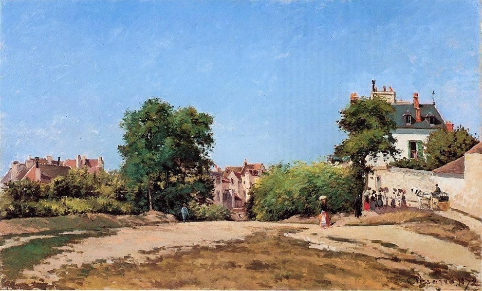 Camille Pissarro The Crossroads  Pontoise Wrapped Canvas