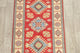 Pakistani Traditional Kazak Wool Hand Made Oriental Runner Rug, Red, 9'6"X2'10"