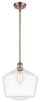 Innovations 516-1S-AC-G652-12-LED 1-Light Mini Pendant, Antique Copper