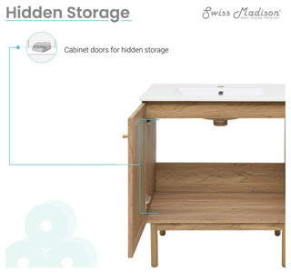 Classe 30" Bathroom Vanity, Oak