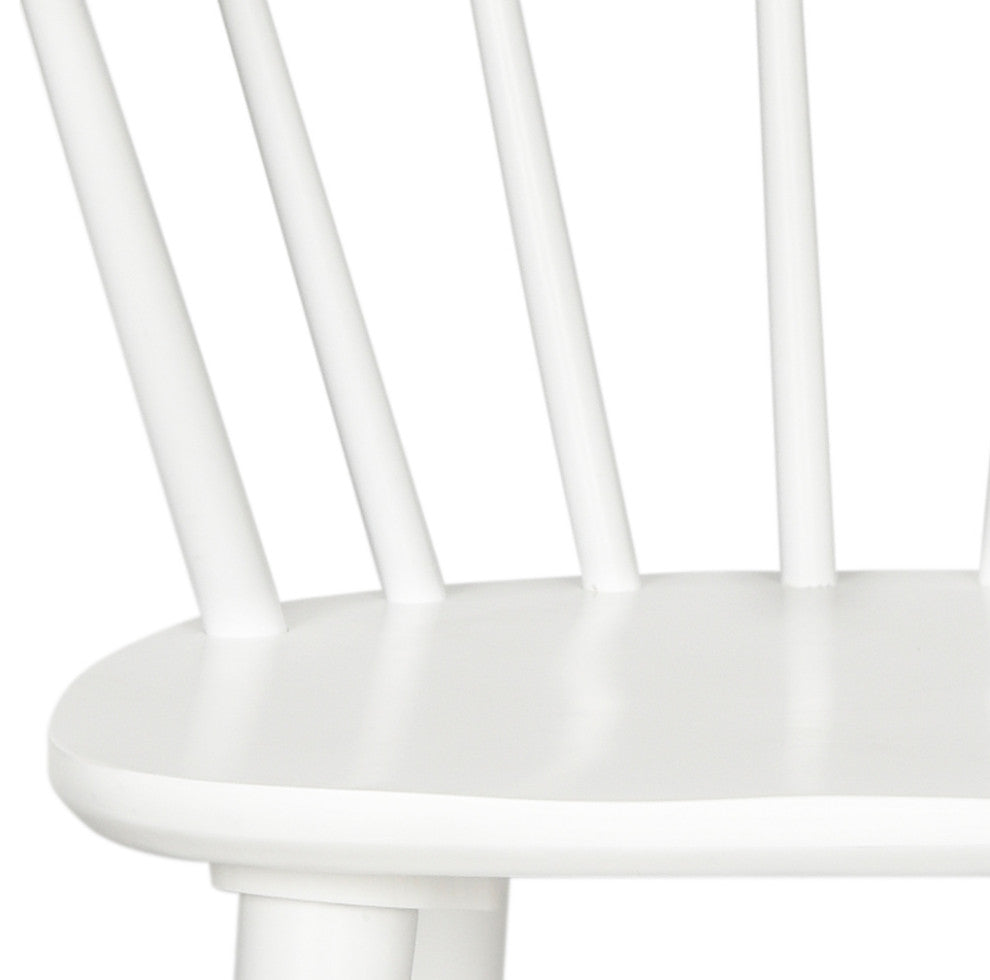 Safavieh Blanchard Curved Spindle Side Chairs, Set of 2, White