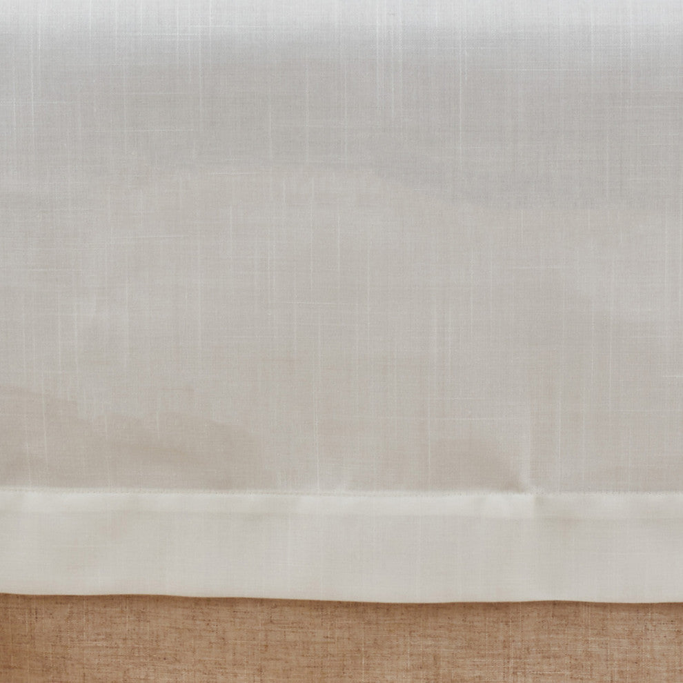 Double Layer Design Tablecloth, Ivory, 67"x104"