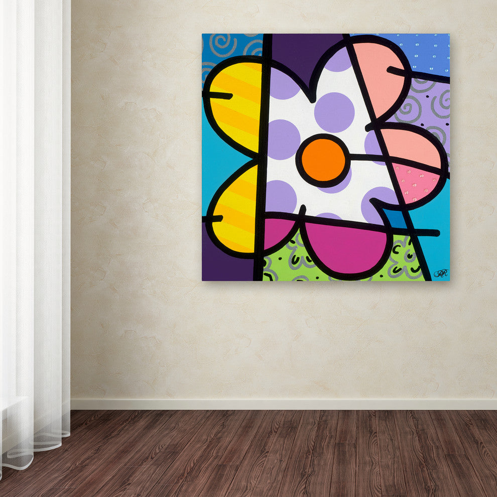 Roberto Rafael 'Big Flower I' Canvas Art