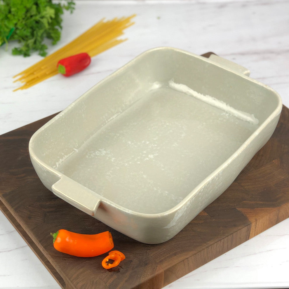 Carmel Ceramica Cozina Gray Rectangular Baker