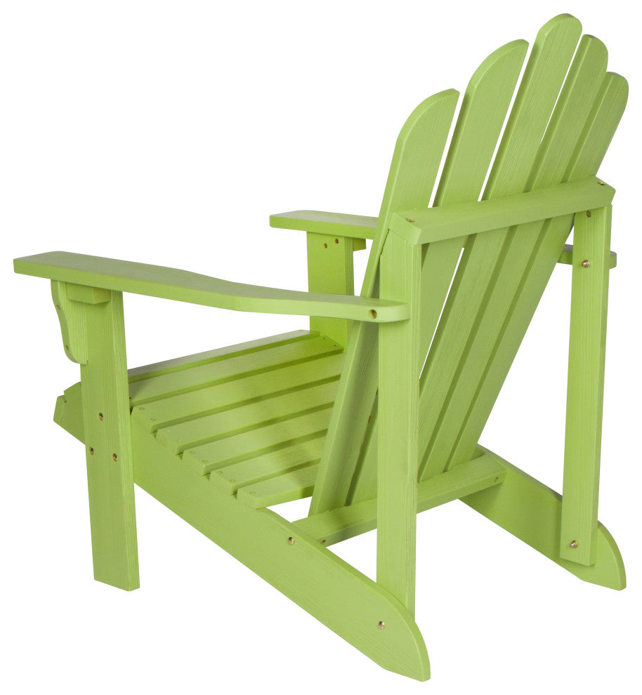 Shine Company Westport II Adirondack Chair With Hydro-Tex Finish, Lime Green