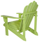 Shine Company Westport II Adirondack Chair With Hydro-Tex Finish, Lime Green