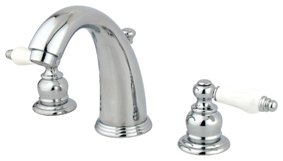 Kingston Brass Widespread Bathroom Faucet With Retail Pop-Up, Polished Chrome
