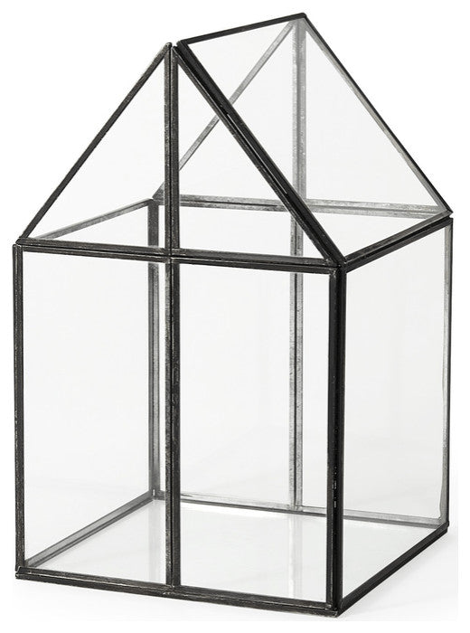House Shaped Glass Terrarium