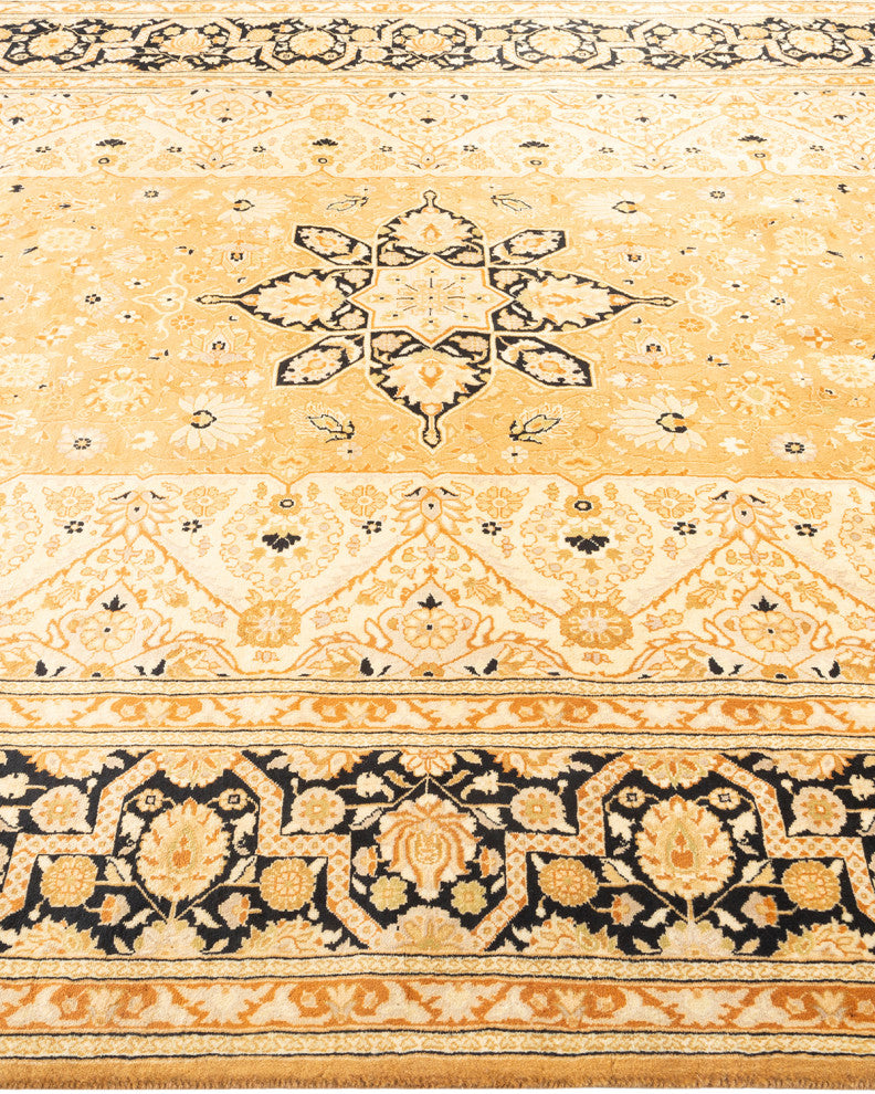 Thaton One-of-a-Kind Hand-Knotted Area Rug Yellow, 6'2"x9'2"